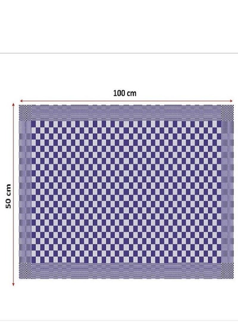 SPACEDOUT Kitchen Towels 100% Cotton | Extra-Large Soft & Super Absorbent Kitchen Bar Tea Towels | (Pack of 3) Dish Cleaning Clothes (50cm x 100cm) - Image 5