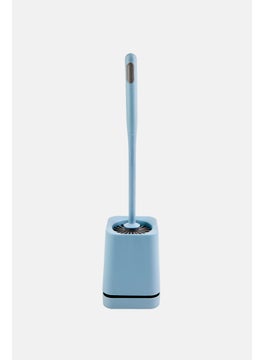 YOTO Toilet Brush With Holder, Slate Blue  - Image 1