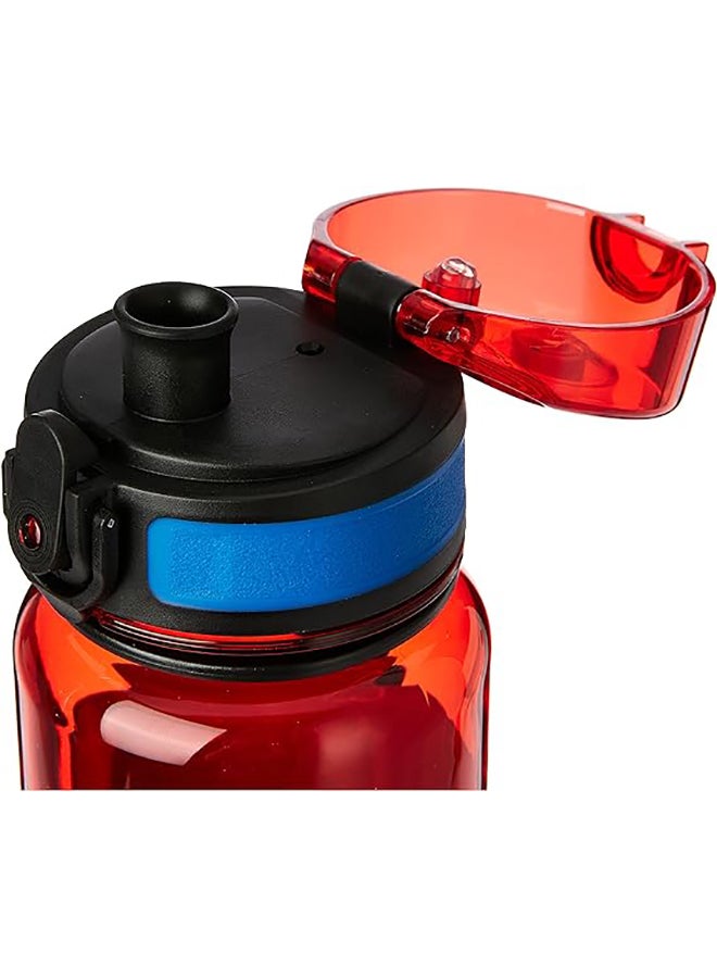 Uzspace 6041 Tritan Plastic Water Bottle, 500 ml Capacity, Red - Image 4