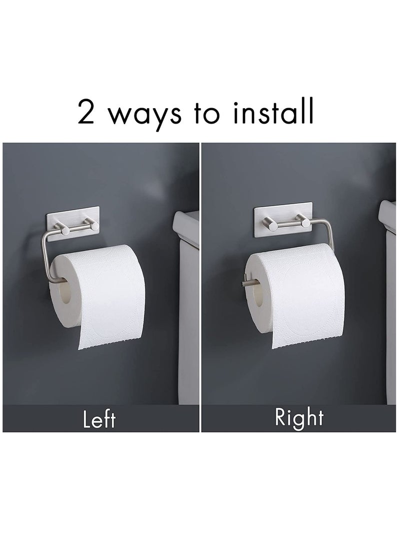 AL RAID Self Adhesive Toilet Paper Holder,Stainless Steel Tissue Roll Paper Hook,Towel Hanger Rack,Napkin Holder Towel Hanger for Bathroom Black - Image 3