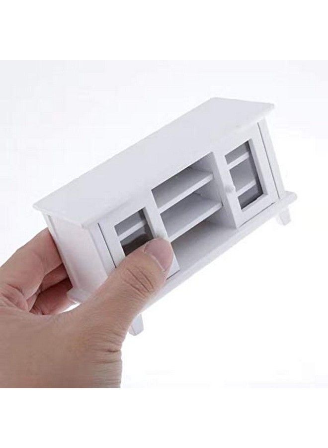SXFSE Dollhouse Tv Cabinet 1:12 Scale Dollhouse Accessories Miniature Furniture Decor Model Kids Play Toy - Image 5