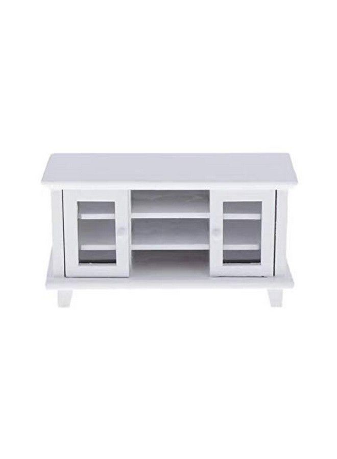 SXFSE Dollhouse Tv Cabinet 1:12 Scale Dollhouse Accessories Miniature Furniture Decor Model Kids Play Toy - Image 1