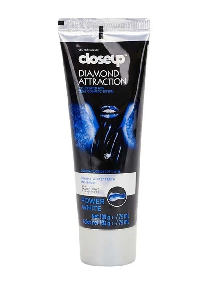 Close Up Two Pieces of Toothpaste Diamond Attraction Power White 75 ml - Image 2
