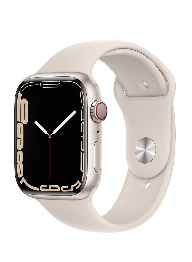 Apple Watch Band 45mm Soft Silicone Sport Band Replacement Wrist Strap Compatible for iWatch Apple Watch Series 7 (45mm) - Image 1