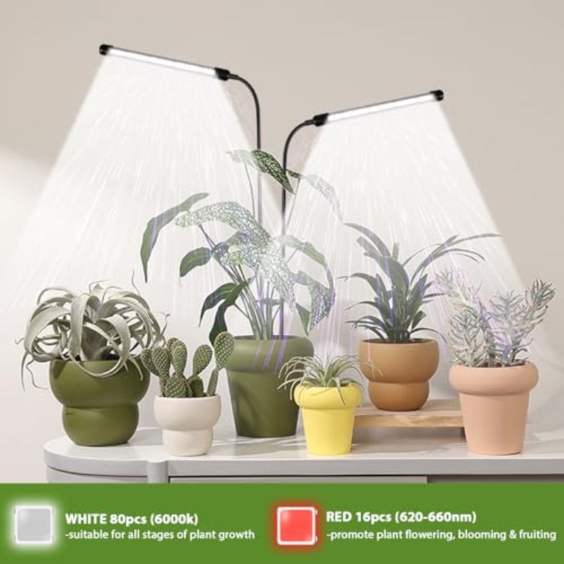 2-Pack Grow Light 6000K Full Spectrum Growing Lamp For Indoor Plants LED Home Greenhouse Use 36W 120cm Energy Efficient - Image 5