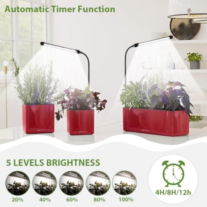2-Pack Grow Light 6000K Full Spectrum Growing Lamp For Indoor Plants LED Home Greenhouse Use 36W 120cm Energy Efficient - Image 3