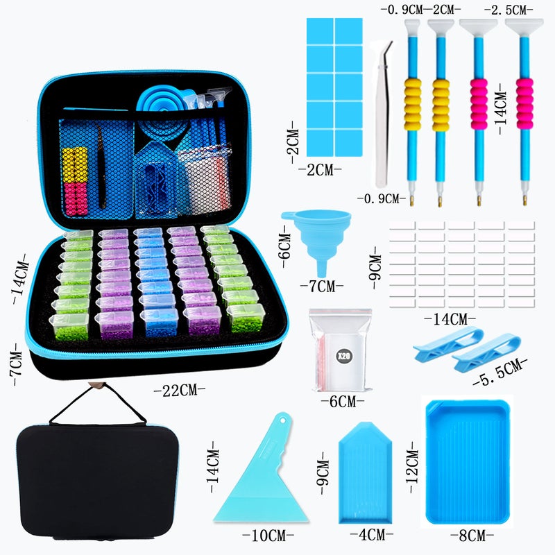 New Diy Diamond Painting Tool Funnel Point Drill Counting Drill Pen 60 Grid Bottle 30 Storage Butterfly Handbag - Image 5