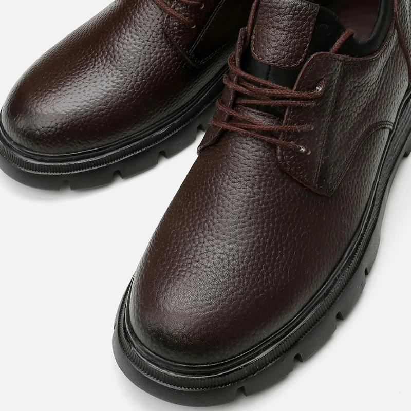 Hotiç 02AYH295920A480 GENUINE Leather Brown Men's Casual Shoes
