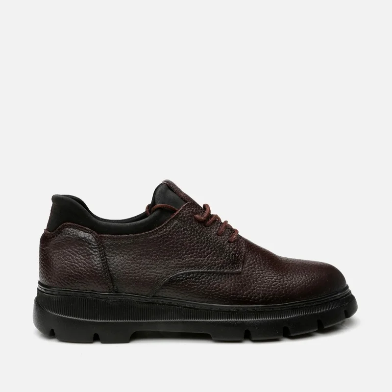 Hotiç 02AYH295920A480 GENUINE Leather Brown Men's Casual Shoes