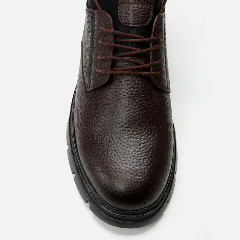 Hotiç 02AYH295920A480 GENUINE Leather Brown Men's Casual Shoes