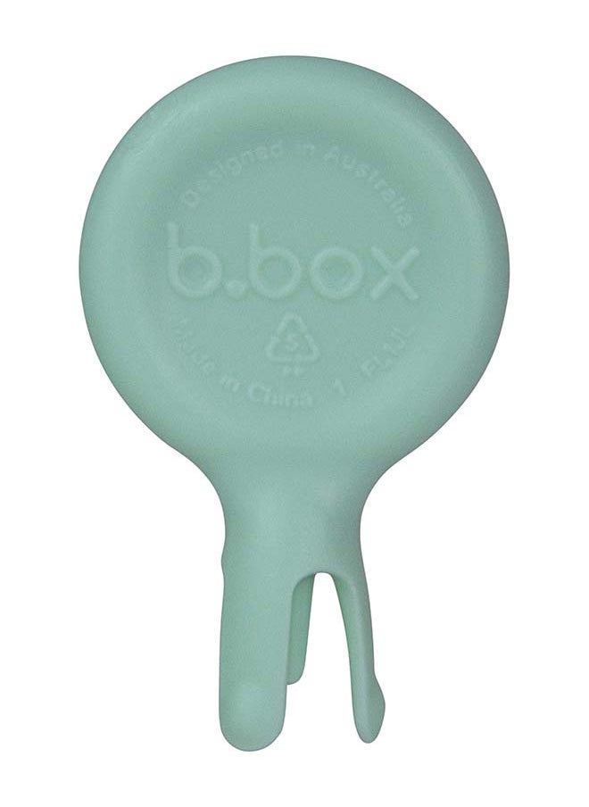 b.box Pack Of 3 Lunch Time Mini Flork Cutlery, Pastel Sage/Silver/Pink  - Image 2