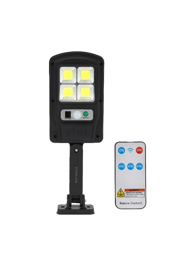 Epsilon Solar Sensor Light with Remote Control – Motion Detection, Waterproof, Energy Saving, COB LED, Auto On/Off, Wall-Mount Outdoor Light for Garden, Yard, Balcony, Driveway, Patio - Image 1