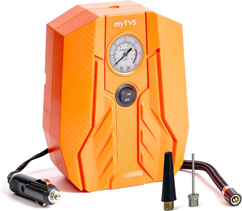 myTVS Car Tyre Inflator Portable Air Compressor Pressure Pump with 2 Year Warranty - Image 1