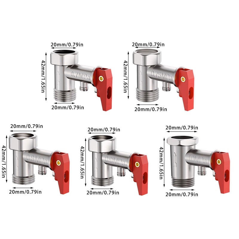 Adjustable Pressure Safety Valve 0 9 Mpa For Kettle And Electric Water Heater Systems - Image 5