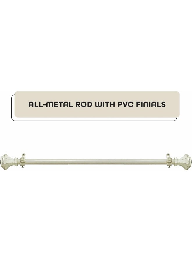 Achim Decorative Window Curtain Rods with Finials, 28 to 48 Inches, 0.75 Diameter - Buono II, Carson Series - Lightweight & Easy to Install, Adjusts Telescopically to Fit Any Window by Achim Home Decor - Image 4