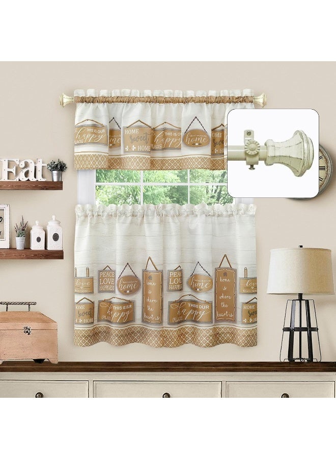 Achim Decorative Window Curtain Rods with Finials, 28 to 48 Inches, 0.75 Diameter - Buono II, Carson Series - Lightweight & Easy to Install, Adjusts Telescopically to Fit Any Window by Achim Home Decor - Image 2