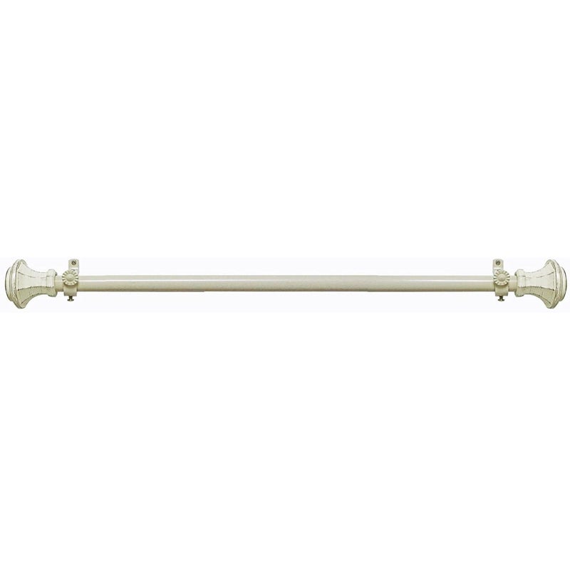 Achim Decorative Window Curtain Rods with Finials, 28 to 48 Inches, 0.75 Diameter - Buono II, Carson Series - Lightweight & Easy to Install, Adjusts Telescopically to Fit Any Window by Achim Home Decor - Image 1