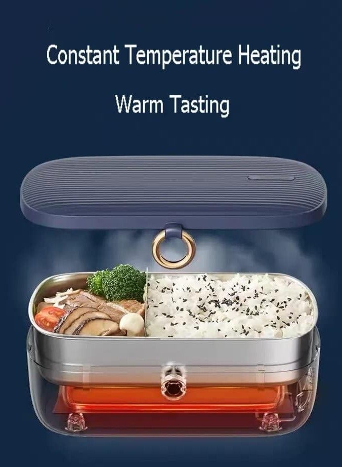 Electric Lunch Box, Premium Quality Electric Insulated Lunch Box Food Warmer Perfect for Picnics, Travelling, and On-site Lunch Break medium capacity 900ml  - Image 5