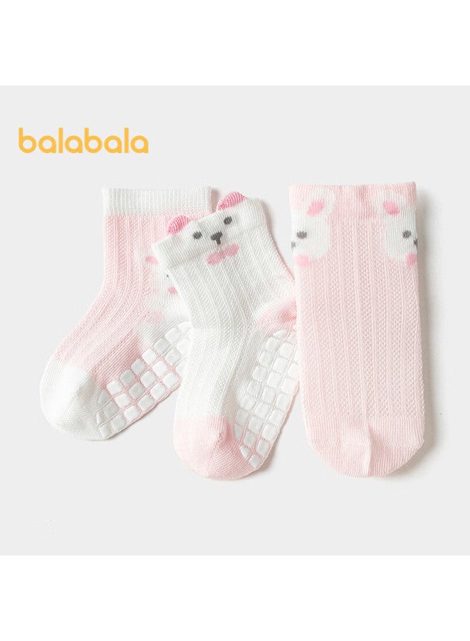 Balabala Baby Summer Mesh Socks Thin Infant Floor Socks Anti-cold Boneless Three Pairs Pack 208225172207 - Image 3