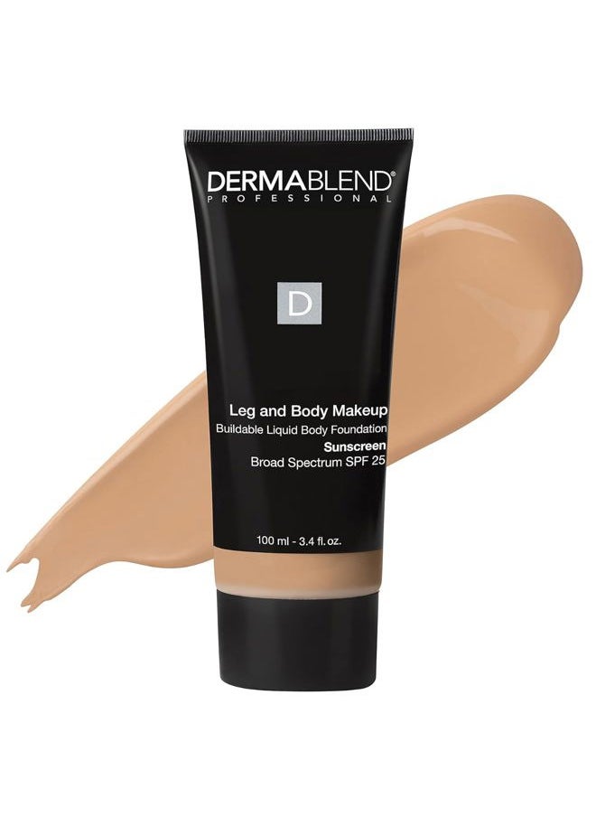 Dermablend - Leg and Body Makeup Foundation with SPF 25, 45W Tan Honey, 3.4 Fl. Oz. - Image 1