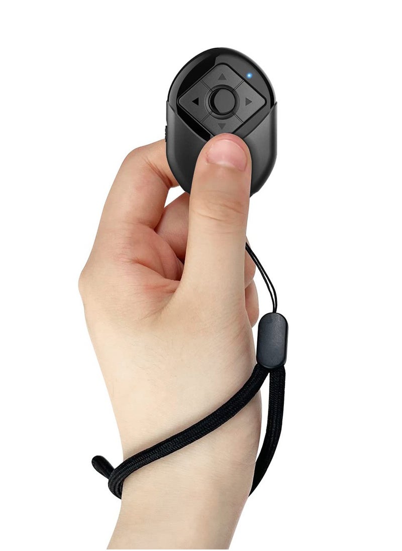 Excefore EXCEFORE Wireless Bluetooth Remote Control for TIK TOK, Kindle, and Camera Shutter - Compatible with iPhone, iPad & Android - 6 Button Support for Tiktok Video Recording, Play, Pause, and Like  - Image 1