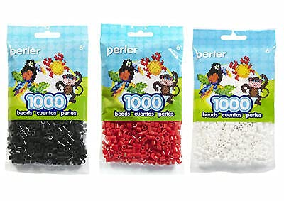Perler كيس خرز بيرلر أبيض أبيض أسود أحمر النسخة الأصلية - Image 1
