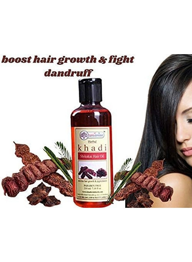 KHADI RISHIKESH Khadi Shikakai Herbal Shikakai Hair Oil For Hair Growth Reducing Hair Fall Control Dandruff Control Hair Oil Hair Oil For Shine Hair Women/Men420Mwith Multipurpose Scssior Free - Image 3