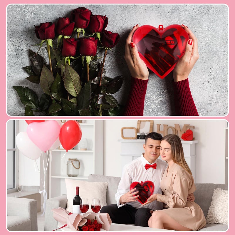 Kingdder 36Pcs Valentine Gift Set for Men Mini Tape Screwdriver Keychain Heart Shaped Box Set Boyfriend Husband Adult Gifts Bulk Valentine Tape Screwdriver Keychain for Men Wedding Anniversary - Image 5
