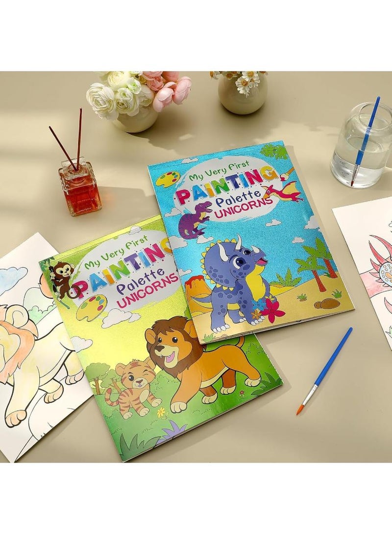 PAPERSAY 2 Pack Water Coloring Books for Kids – Reusable Water Painting Activity Book with Water Pens, Fun Mess-Free Coloring Set for Kids Children Boys Gilrs - Image 4