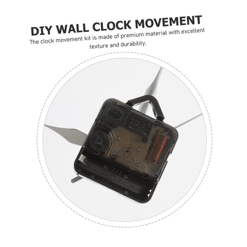 Silent Wall Clock Movement Kit Long Shaft Hands Battery Operated Replacement Parts - Image 4
