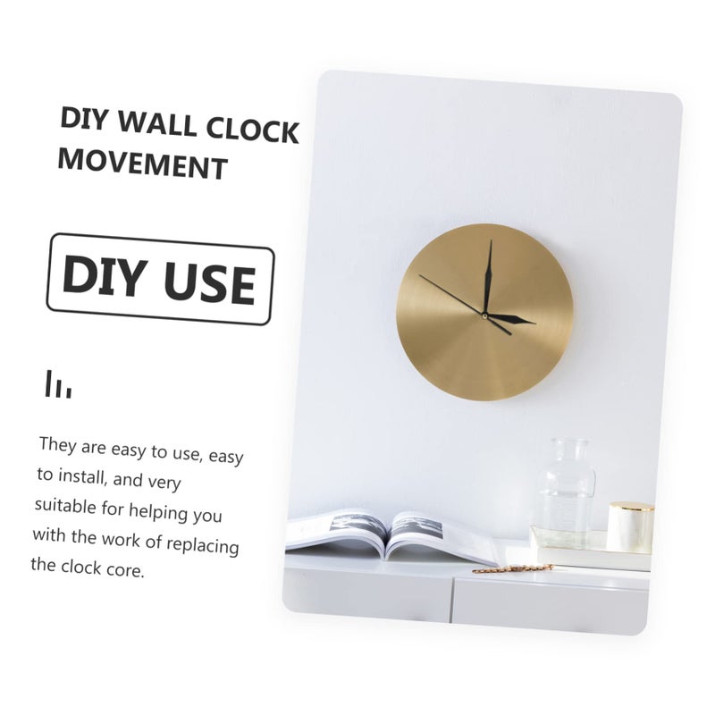 Silent Wall Clock Movement Kit Long Shaft Hands Battery Operated Replacement Parts - Image 5