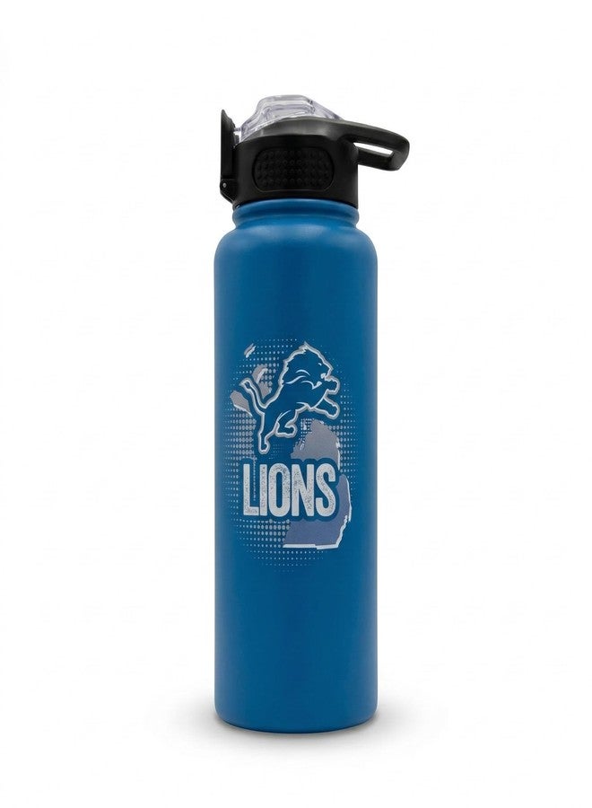 Proformance Home NFL Detroit Lions ProPress Gradient Home State 32oz Stainless Steel Water Bottle, Press Top Lid - Image 1