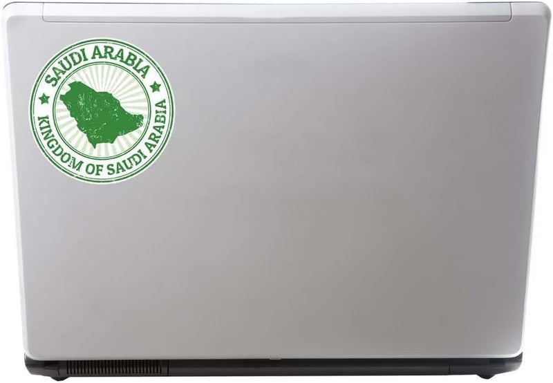 Today Idea Kingdom of Saudi Arabia Vinyl Sticker Set of 2 Decals (10W x 10H cm) for Laptops, Cars, Bikes, and Luggage - Image 2