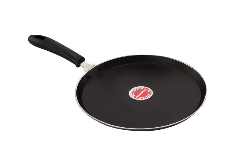 SOWBAGHYA Induction Base Non Stick Tawa, (26 cm, Black) | Dosa Roti Chapati Pathiri Tawa | Gas Stove Compatible, Non Stick Coating - Image 1