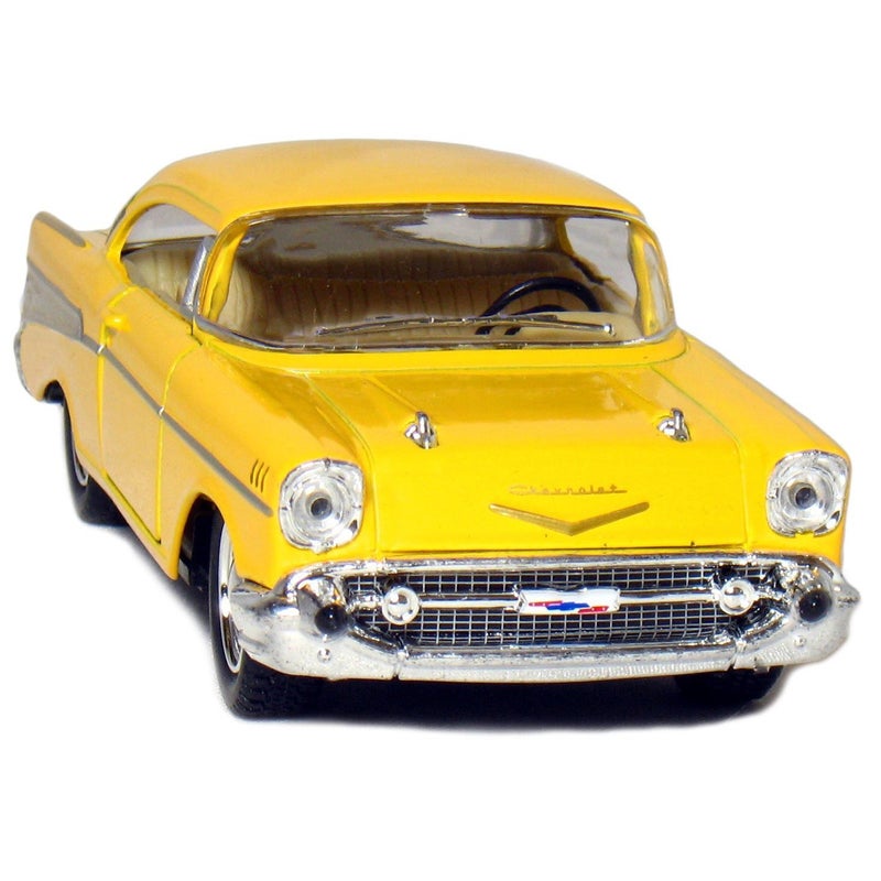 KiNSMART 1957 Chevy Bel Air Coupe 1:40 Scale 5" Die Cast Metal Classic Toy Car (4Set) - Image 5