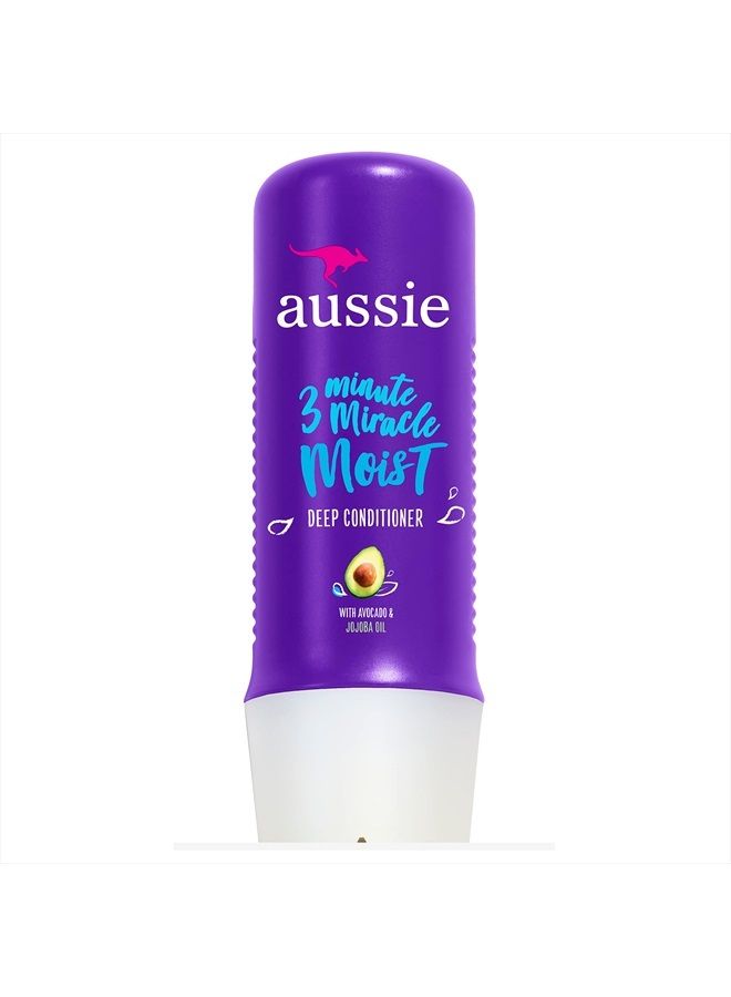 Aussie Paraben-Free Miracle Moist 3 Minute Miracle w/ Avocado for Dry Hair Repair, 8.0 fl oz - Image 1