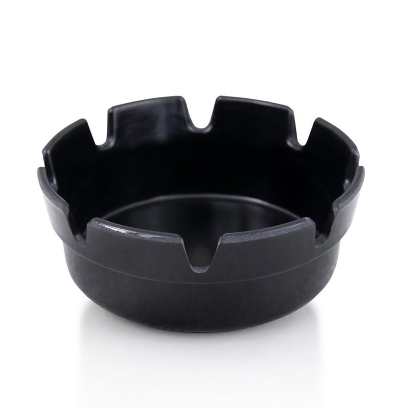 4 Pcs Black Plastic Ashtray Holder with 8 Slots Indoor Outdoor Smoke Catcher for Tabletop Patio Restaurant - Image 5
