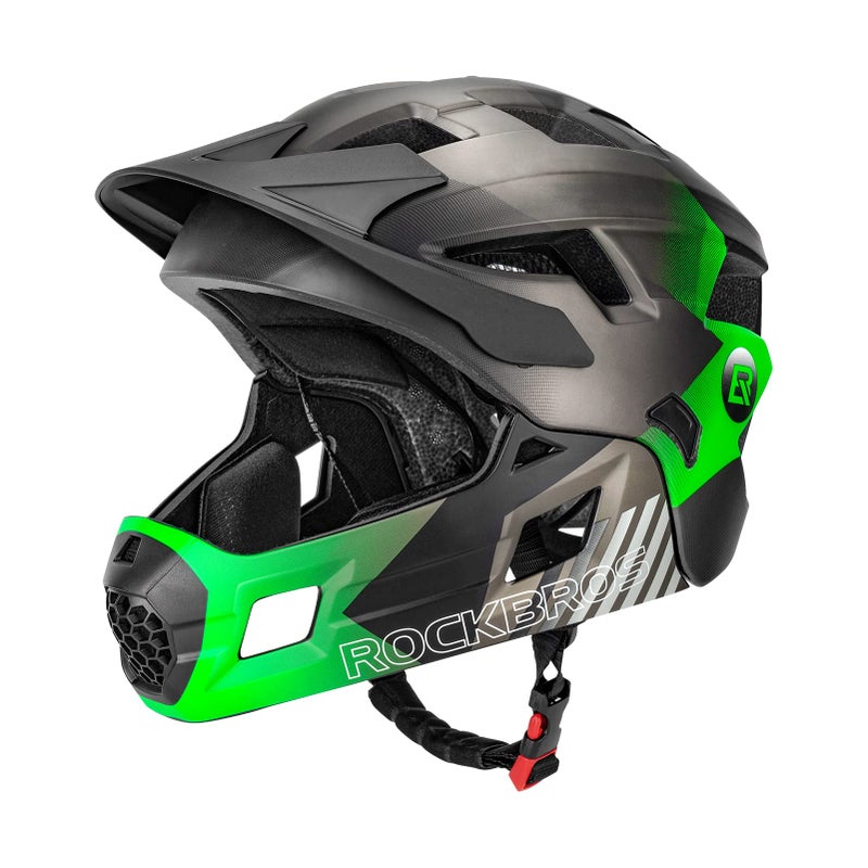 ROCKBROS Kids Bike Helmet Adjustable Detachable Full Face Bike Helmet for Children Bicycle, Skateboard, Scooter, Protective Gear - Image 1