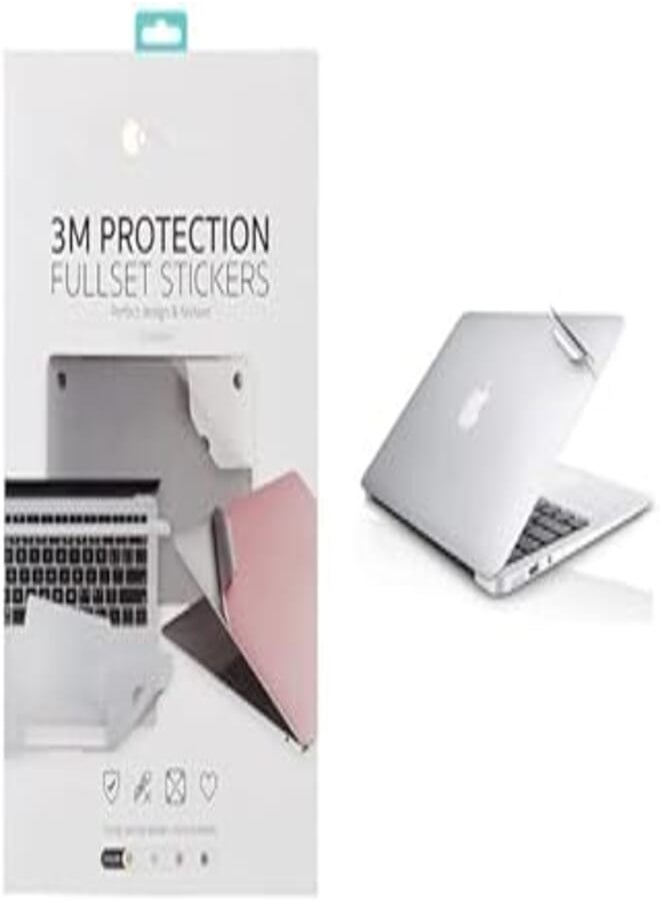 COTEetCI MacBook 3M Protection Full Set Stickers, Full Body Protective Skin Decal Sticker For Macbook Air 13" (A1466 / A1369) (Silver) - pzsku/Z450BB20A8F255EC24059Z/45/_/1720390212/7301652a-40b6-4833-b550-2987e54db9a5