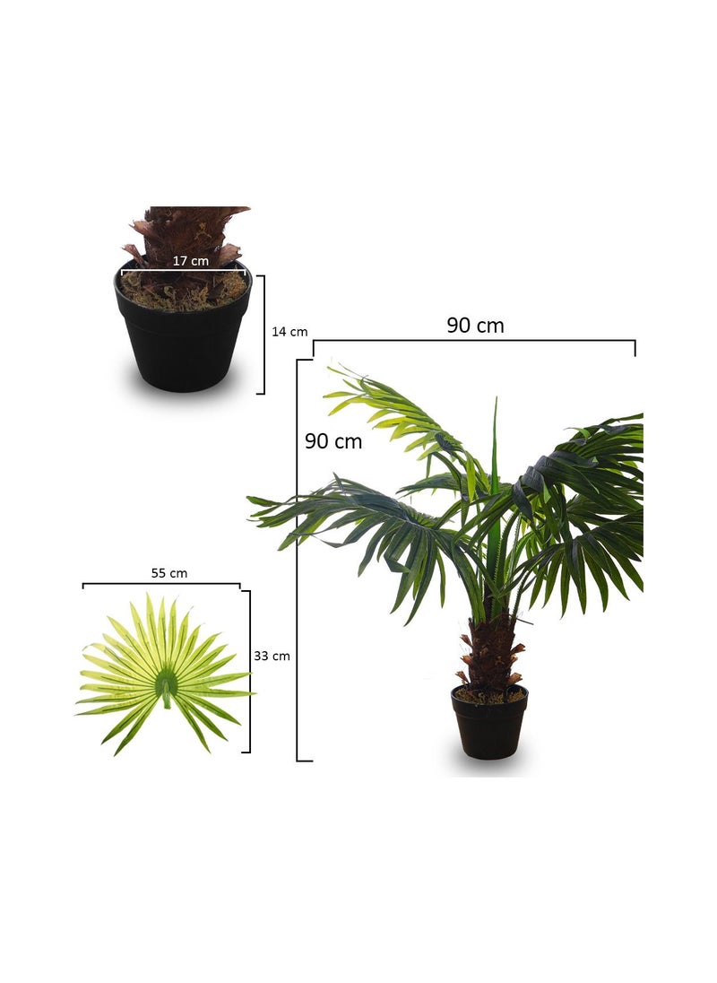 Artificial Palm Plant About 90cm high - pzsku/Z450BB37A570EC43F8CC6Z/45/_/1659591501/9fcec2e8-d3ea-4915-93d2-cfcb5388649d