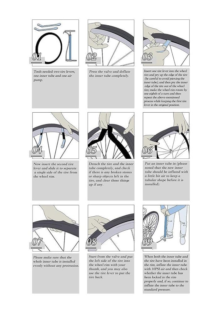 Polygon Bike Tube – AV/Schrader Valve – Durable Butyl Rubber– Size 700 x 35C-43C – Black - Image 5