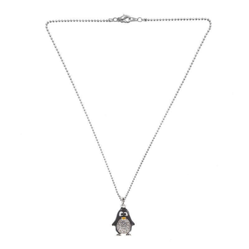 chelseachicNYC Crystal Fat Bottom Black Penguin Necklace - Image 5