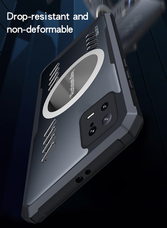 GROIC For Xiaomi 13 6.36 Inch Case, Transparent Protective Case with Magnetic Ring, Compatible with Gaming Radiator Accessories, Ultra-thin Car Magnetic Radiator Graphite Alkene Case - Image 5