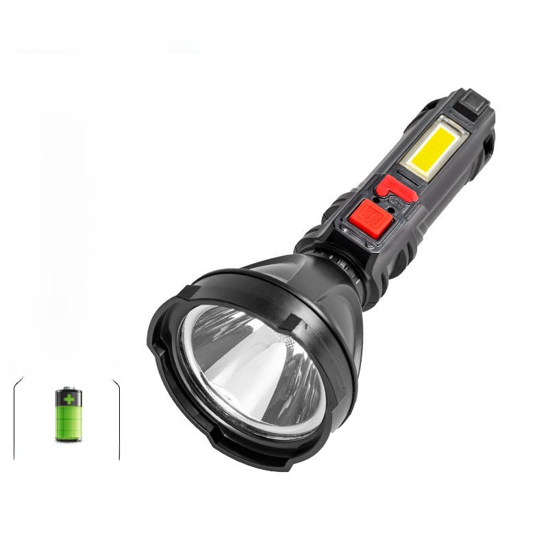 High-brightness Cob Special Forces Usb Rechargeable Led Flashlight Outdoor Multi-functional Illumination Light Power Display Light Cup condenser long-range (special forces 830 type) 