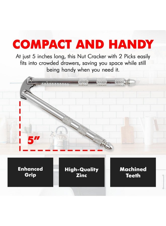 شيف كرافت كسارة جوز كلاسيكية من شيف كرافت مع أعواد، 6.75 بوصة، من الفولاذ المقاوم للصدأ - Image 3