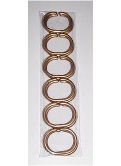 Lushomes Shower Curtain, Satin Stripe, Polyester Waterproof 6X6.5 Ft With Hooks, Non-Pvc, Non-Plastic, For Washroom, Balcony For Rain, 12 Eyelet & Hooks (6 Ft W X 6.5 Ft H, Pk Of 1) (Beige)  - Image 4