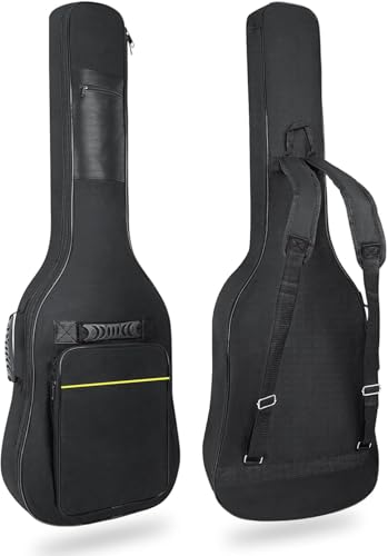 MUZTOP 39 40 Inch Electric Guitar Gig Bag 0.35 Inch Waterproof Thick Padding Backpack Soft Electric Guitar Case Dual Adjustable Shoulder Strap Pocket & Back Hanger Loop - Image 1