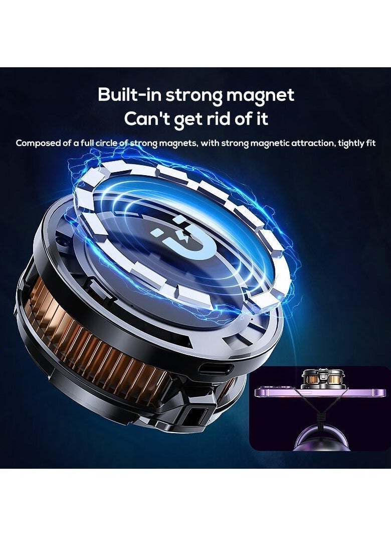 Memo - Mobile Phone Cooler for Game Fan PUBG, Designed iPhone 12/13 Series, Live Streaming and Vlog, Semiconductor Heatsink Without Noise iOS Android, ipad Tablet - Image 1
