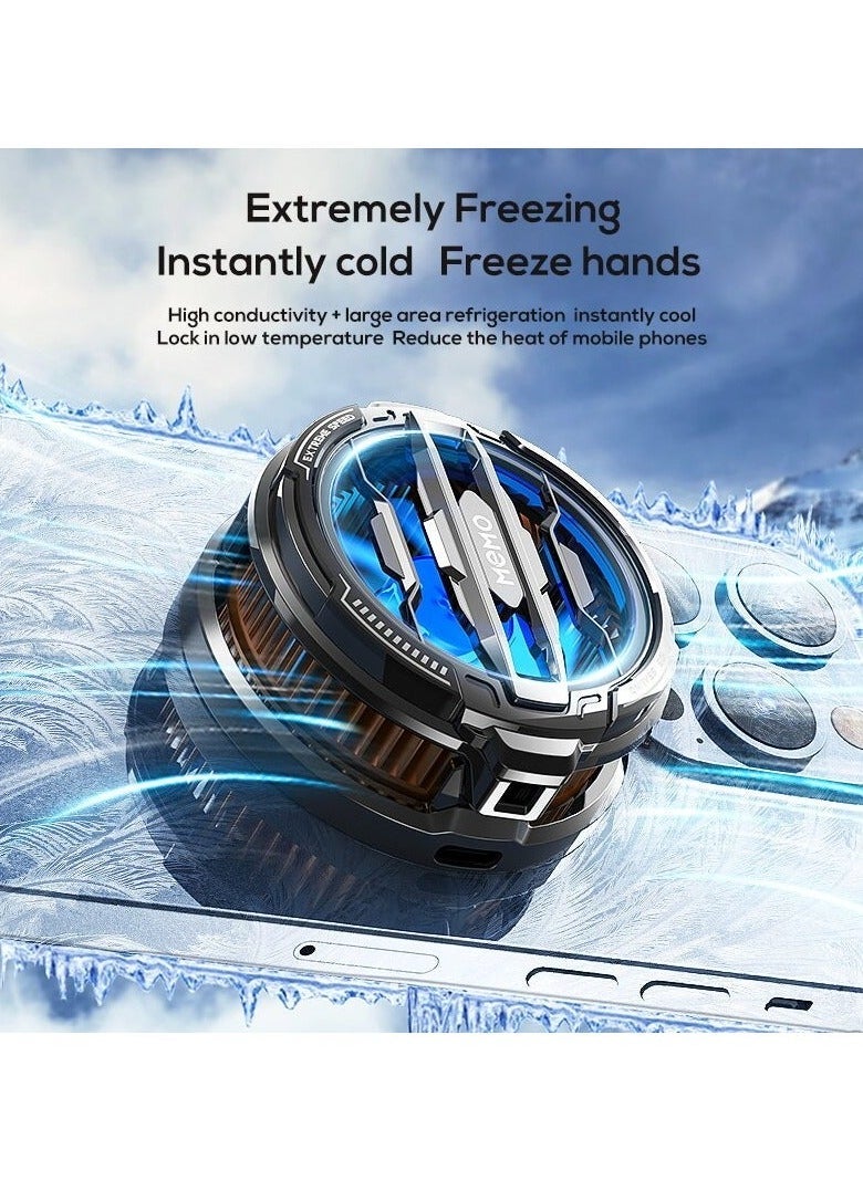 Memo - Mobile Phone Cooler for Game Fan PUBG, Designed iPhone 12/13 Series, Live Streaming and Vlog, Semiconductor Heatsink Without Noise iOS Android, ipad Tablet - Image 1