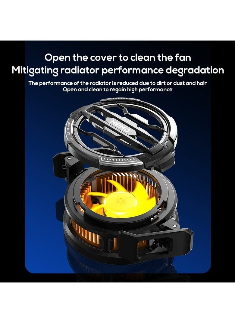 Memo - Mobile Phone Cooler for Game Fan PUBG, Designed iPhone 12/13 Series, Live Streaming and Vlog, Semiconductor Heatsink Without Noise iOS Android, ipad Tablet - Image 1